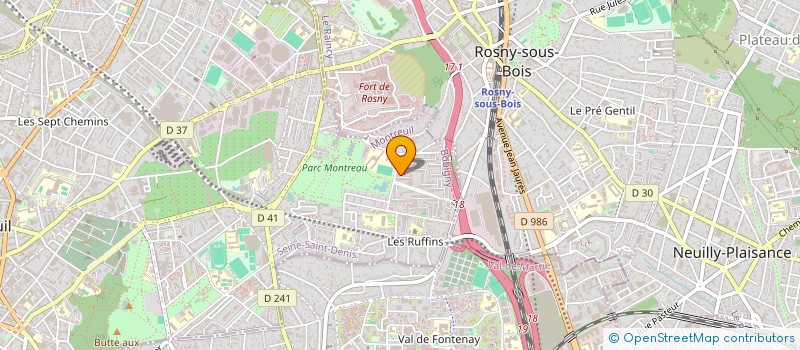 localisation de l'entreprise MONSIEUR BENAOUDA KRACHACHE à MONTREUIL