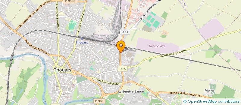 localisation de l'entreprise MONSIEUR BENAOUDA MAHDJOUB à THOUARS