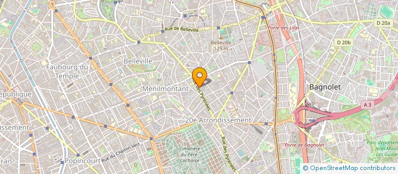 localisation de l'entreprise MONSIEUR BENAOUDA METAOUI  PARIS