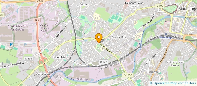 localisation de l'entreprise MONSIEUR BENAOUDA NACER BOUTERAA  MAUBEUGE