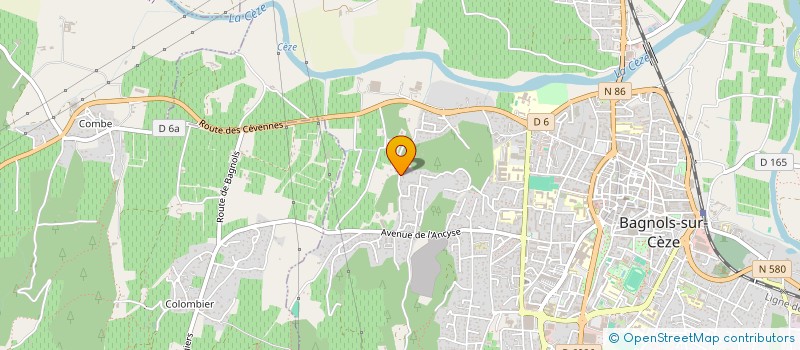 localisation de l'entreprise MONSIEUR BENAOUMEUR DAHMANI  BAGNOLS-SUR-CEZE