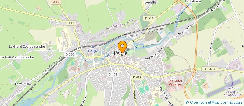 localisation de l'entreprise MONSIEUR BENDEHIBA BOUMEDIENE à L'AIGLE