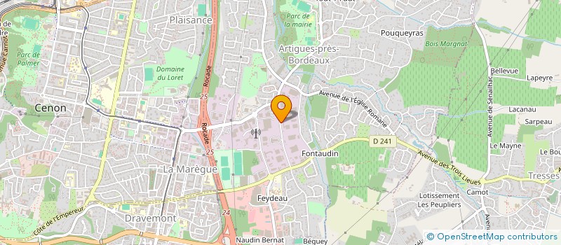 localisation de l'entreprise MONSIEUR BENDEHIBA EL-KAID à ARTIGUES-PRES-BORDEAUX