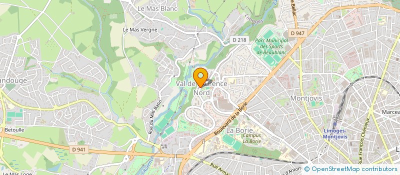 localisation de l'entreprise MONSIEUR BENDEHIBA HAGANI à LIMOGES