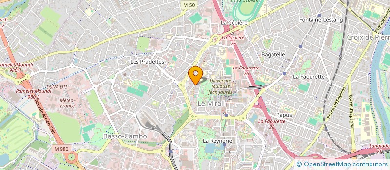 localisation de l'entreprise MONSIEUR BENDEHIBA KELLEL à TOULOUSE