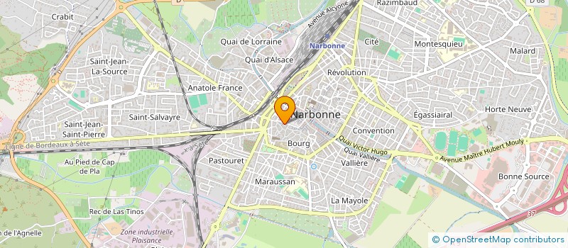 localisation de l'entreprise MONSIEUR BENDEHITA KHATTAB  NARBONNE