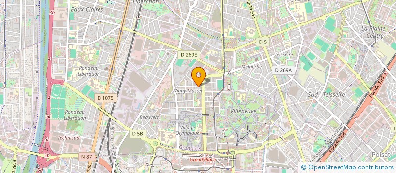 localisation de l'entreprise MONSIEUR BENDHIBA ELARIEK  GRENOBLE