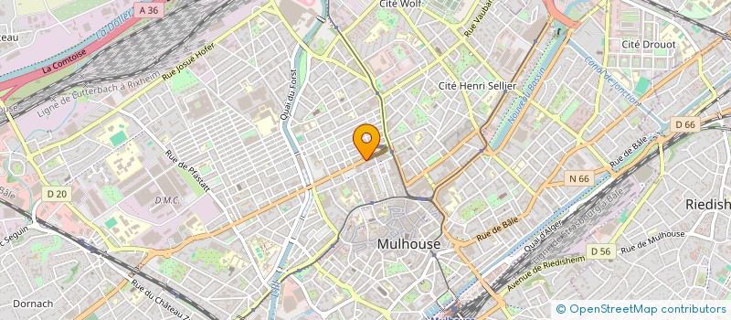 localisation de l'entreprise MONSIEUR BENDU ZHENG  MULHOUSE