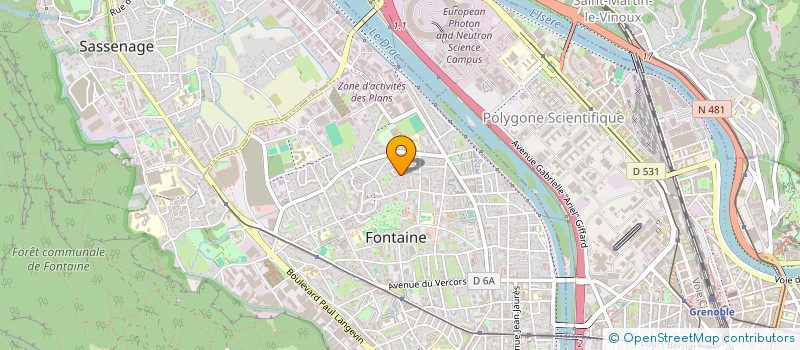 localisation de l'entreprise MONSIEUR BENEDICT AUBRY  FONTAINE