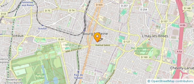 localisation de l'entreprise MONSIEUR BENEDICT AUCOIN à BOURG-LA-REINE