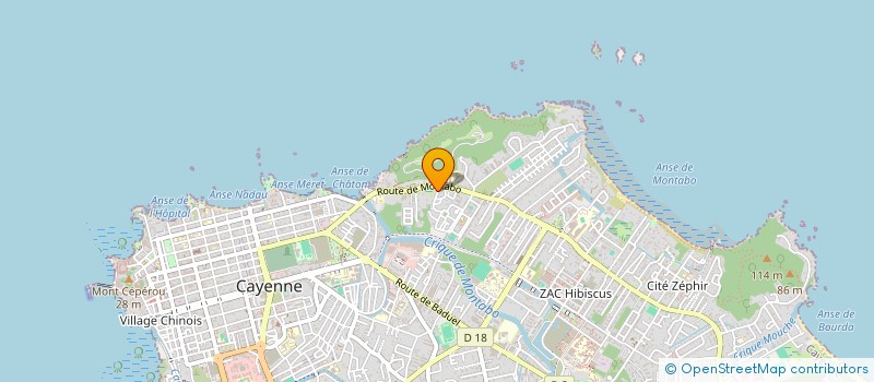 localisation de l'entreprise MONSIEUR BENEDITO DE OLIVEIRA DIAS à CAYENNE