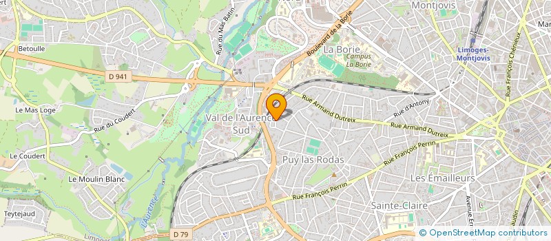 localisation de l'entreprise MONSIEUR BENI MABIALA à LIMOGES