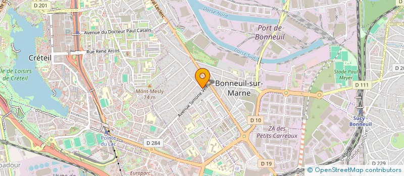 localisation de l'entreprise MONSIEUR BENI NGASSAM SANDJON  BONNEUIL-SUR-MARNE