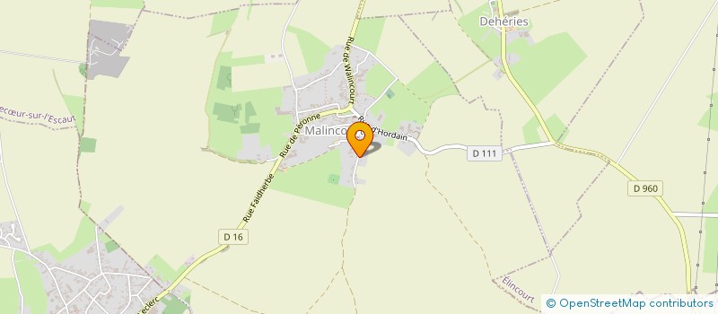 localisation de l'entreprise MONSIEUR BENIAMIN OLEJNICZAK  MALINCOURT