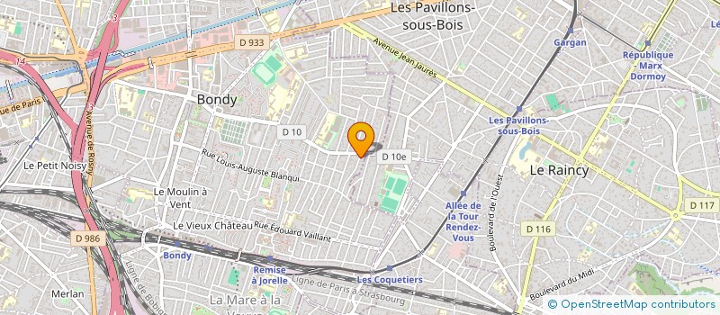 localisation de l'entreprise MONSIEUR BENIAMIN VLAD SERBAN  BONDY