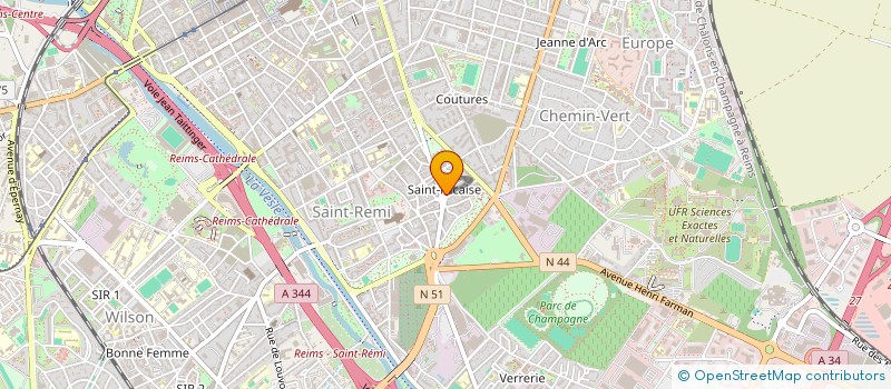 localisation de l'entreprise MONSIEUR BENITO CANEDO GONZALES  REIMS