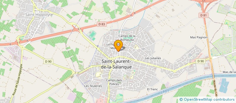 localisation de l'entreprise MONSIEUR BENITO GOMEZ Y DOMINGUEZ  SAINT-LAURENT-DE-LA-SALANQUE