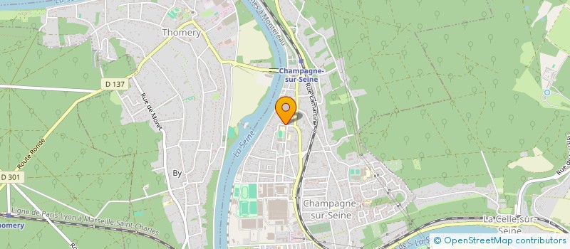 localisation de l'entreprise MONSIEUR BENITO SANCHEZ  CHAMPAGNE-SUR-SEINE