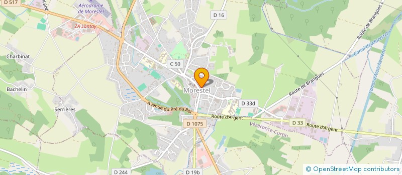 localisation de l'entreprise MONSIEUR BENJAMIIN GRREFFIER  MORESTEL