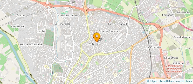 localisation de l'entreprise MONSIEUR BENJAMIN ACHOUR  BEZIERS