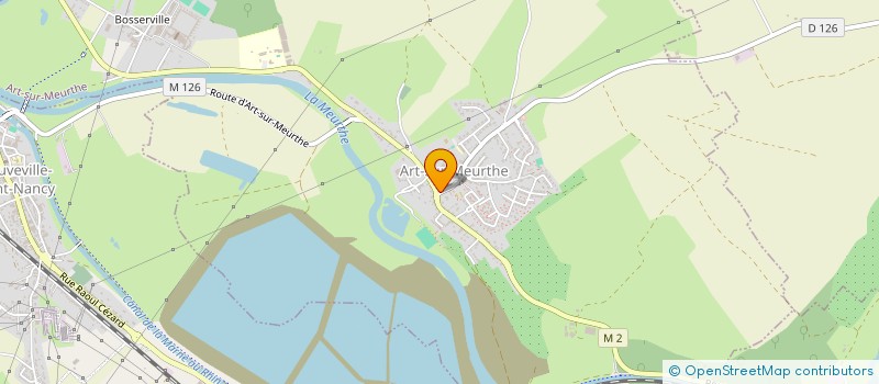 localisation de l'entreprise MONSIEUR BENJAMIN ALVAREZ  ART-SUR-MEURTHE