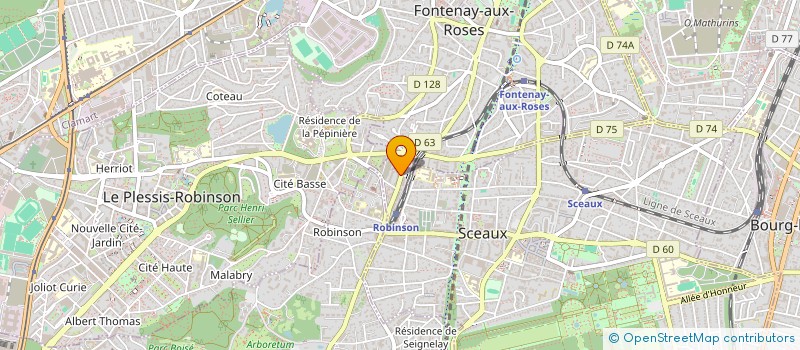 localisation de l'entreprise MONSIEUR BENJAMIN AMOUSSOU à SCEAUX