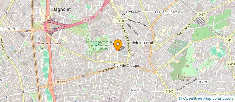 localisation de l'entreprise MONSIEUR BENJAMIN AMSELLEM à MONTREUIL