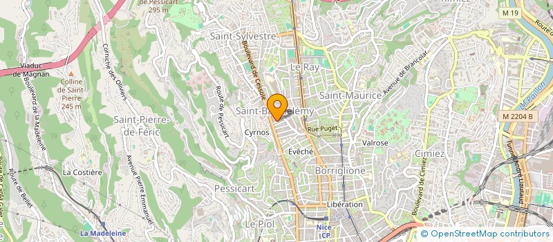 localisation de l'entreprise MONSIEUR BENJAMIN ANASTASI  NICE