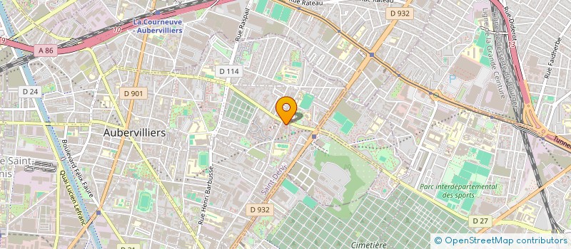 localisation de l'entreprise MONSIEUR BENJAMIN ARAMINTHE  AUBERVILLIERS