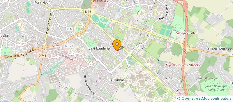 localisation de l'entreprise MONSIEUR BENJAMIN ARLAUD à POITIERS