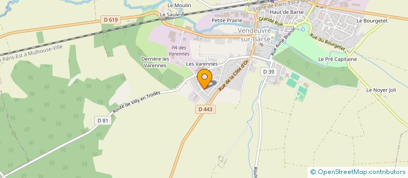 localisation de l'entreprise MONSIEUR BENJAMIN ARNOULT à VENDEUVRE-SUR-BARSE