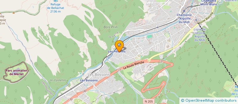 localisation de l'entreprise MONSIEUR BENJAMIN ATHERTON  CHAMONIX-MONT-BLANC