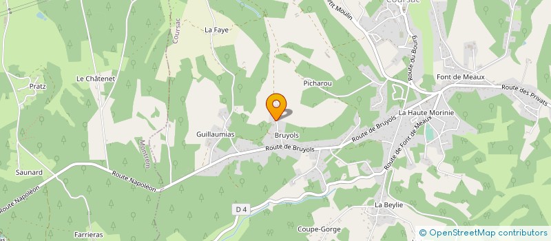 localisation de l'entreprise MONSIEUR BENJAMIN AUDIBERT  COURSAC