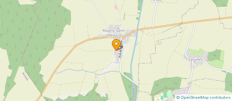 localisation de l'entreprise MONSIEUR BENJAMIN AUDIFFRED  MAGNY-SAINT-MEDARD