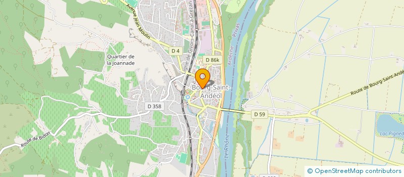 localisation de l'entreprise MONSIEUR BENJAMIN AUDRAN  BOURG-SAINT-ANDEOL