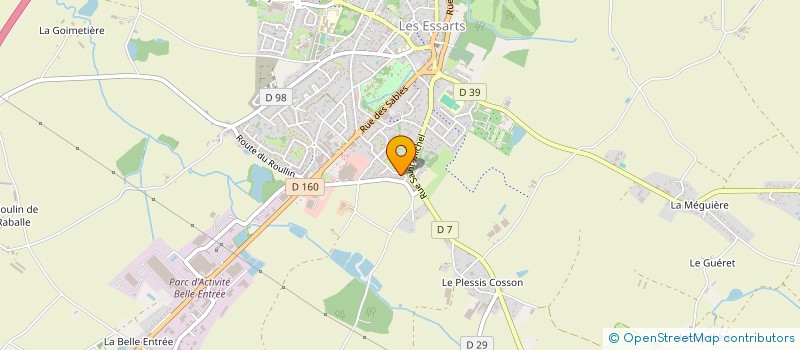 localisation de l'entreprise MONSIEUR BENJAMIN AUDUREAU à ESSARTS-EN-BOCAGE