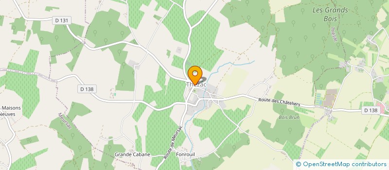 localisation de l'entreprise MONSIEUR BENJAMIN AULIER  THEZAC