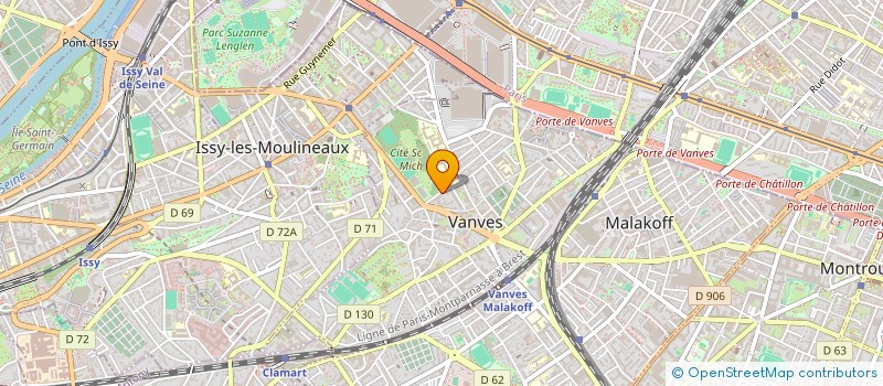 localisation de l'entreprise MONSIEUR BENJAMIN AURIEL  VANVES