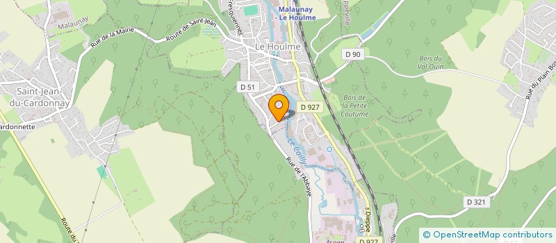 localisation de l'entreprise MONSIEUR BENJAMIN AUSSAGE  LE HOULME