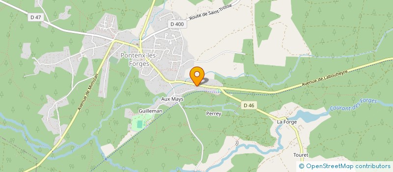 localisation de l'entreprise MONSIEUR BENJAMIN AVOUAC  PONTENX-LES-FORGES
