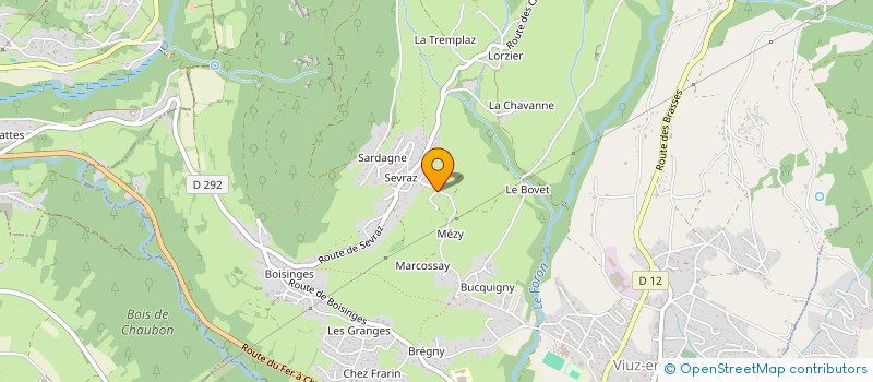 localisation de l'entreprise MONSIEUR BENJAMIN AZARIOZ  VIUZ-EN-SALLAZ