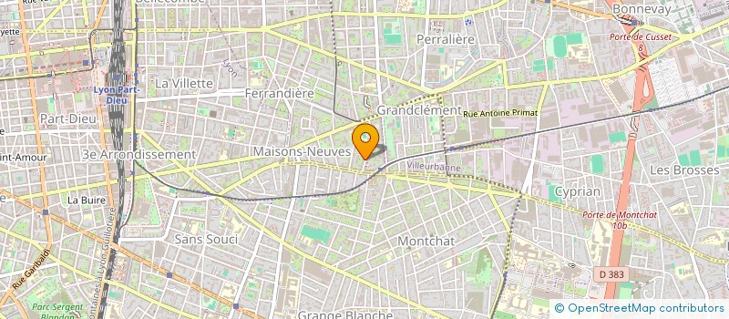 localisation de l'entreprise MONSIEUR BENJAMIN AZOULAY  VILLEURBANNE