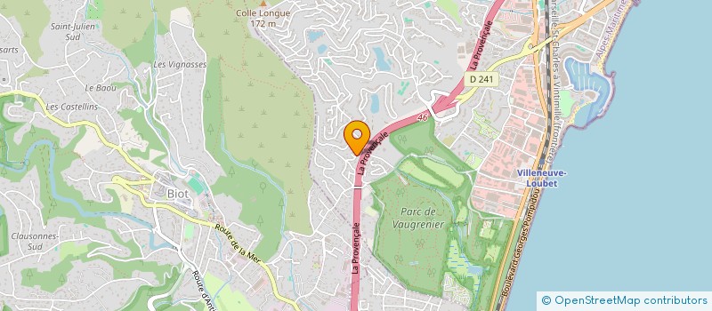 localisation de l'entreprise MONSIEUR BENJAMIN AZRAN  VILLENEUVE-LOUBET