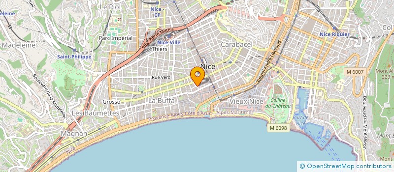 localisation de l'entreprise MONSIEUR BENJAMIN BACHELARD à NICE