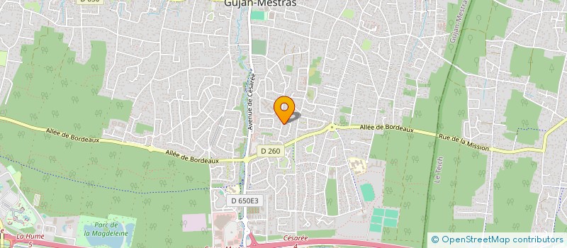 localisation de l'entreprise MONSIEUR BENJAMIN BACQUEY à GUJAN-MESTRAS