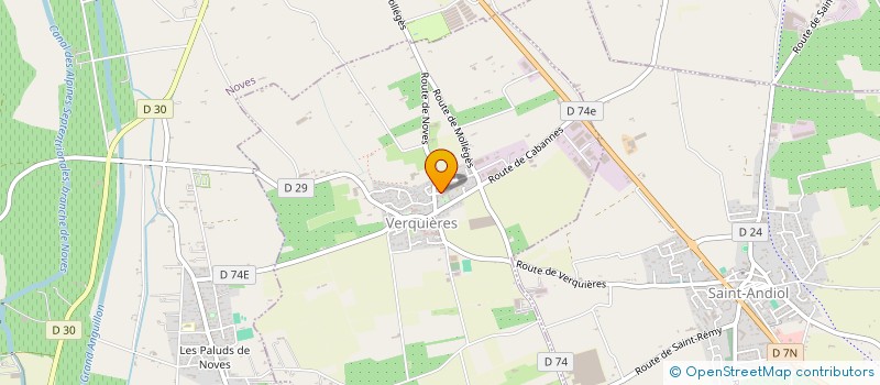 localisation de l'entreprise MONSIEUR BENJAMIN BALDASSARI  VERQUIERES