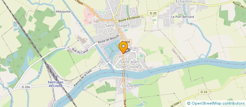 localisation de l'entreprise MONSIEUR BENJAMIN BALLOT  SAINT-JEAN-DE-LOSNE