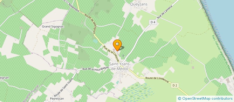 localisation de l'entreprise MONSIEUR BENJAMIN BALSIGER  SAINT-YZANS-DE-MEDOC