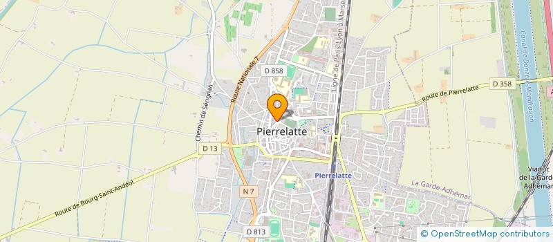 localisation de l'entreprise MONSIEUR BENJAMIN BANSE  PIERRELATTE