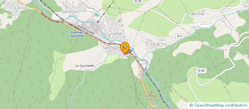 localisation de l'entreprise MONSIEUR BENJAMIN BAPTISAT à LUZENAC